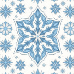 Nordic Snowflake Constellation with Crystalline (Blue) - ODIKA