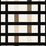 Elegant Geometric Striped Area with Black and Beige Contrast(Beige)