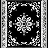 Traditional Paisley Garden with Teardrop Botanical(Black)