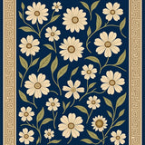 Graceful Dynasty Bloom Exquisite Sophisticated Luxurious Artwork (Blue)