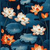 Lush Exotic Patterned Accent(Blue)