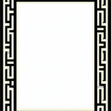 Contemporary Textured Greek Key Layout(Ivory)