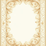 Sophisticated Beige Bathroom With Scroll Design For Home Decor(Beige)