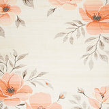 Boho Petal Non Slip Beige Flower Entryway(Beige)