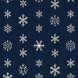 Elegant Frosty Crystal Holiday Entrance Seasonal Greeting(Blue)