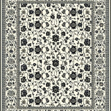 Trendy with Bold Black Floral Design and Subtle Beige Hues(Beige)