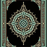 Medallion Symmetrical Ornate Traditional (Black) - ODIKA