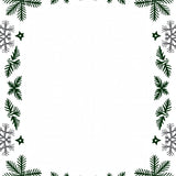 Enchanted Frosty Evergreen Magical Yuletide Celebration Floor Art(Green)