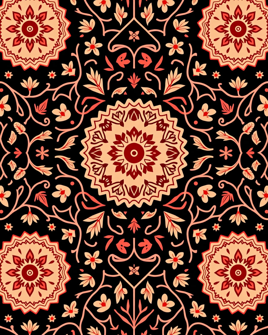 Luxurious Boho Enchanted Garden Artistic Treasure (Black) - ODIKA