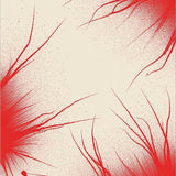 Abstract Brushstroke Splatter Contemporary Artistic Expression(Red)