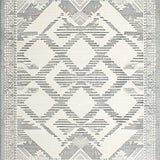 Geometric Diamond Grey Beige & White for Contemporary Spaces(Gray)