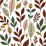 Natural Seasonal Botanical Artistry Hand Painted Expressive(Brown)