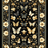 Luxurious Dark Entomological Art(Black)