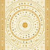 Starlight ABC Educational Round With Cosmic Design For Learning Spaces(Gold)