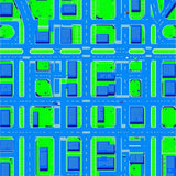 Educational Traffic Motif(Blue)