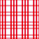 Christmas Gingham Design with Alternating Motifs(Red)