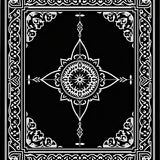 Mystical Medallion Trellis Decorative Artisan Crafted (Black)