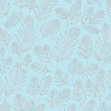 Frosted Pinecone and Snow Blossom Interlocking Design(Blue)
