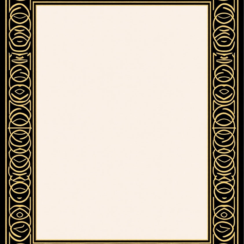 Luxurious Jacquard Palatial Grand Exquisite Embellishment (Black) - ODIKA