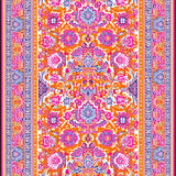 Artistic Paisley Area Runner(Orange)