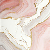 Contemporary Pink and Ivory Area Featuring Fluid Marble Veining(Pink)