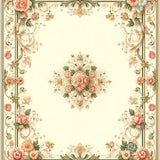 Elegant Krystin Medallion Area In Beige And Ivory Tones(Beige)