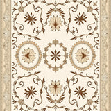 Enchanted Aviary Decorative Medallion With Elegant Feathered Details (Beige)