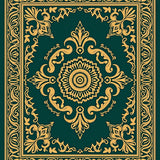 Forest Medallion Design with Symmetrical Flourishes (Green) - ODIKA