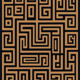 Abstract Maze Labyrinth Knot(Black)