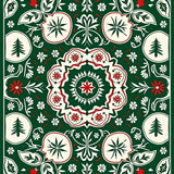 Joyful Winter Celebration Mosaic Decorative(Green)