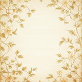 Graceful Botanical Motif with Subtle Beige Tones(Beige)
