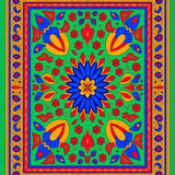 Heritage Dutch Flower Kaleidoscope Elegant Traditional Motif(Green)