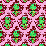 Holiday Mischief Cat with Interlocking Baubles(Pink)