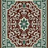 Paisley Whorl Arabesque Classic Patterned(Brown)