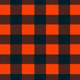 Buffalo Check Entryway with Classic Gingham Style(Orange)