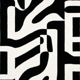 Graphic Zebra Striped Decor Contemporary Floor Art(Gray)