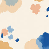 Abstract Watercolor Splash Design Throw with Artistic Brushstroke(Beige)