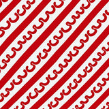 Ornamental Cane Stripe Whimsical Sweet Treat(Red)