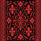 Paisley Blossom Decorative Jewel (Red)