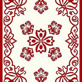 Radiant Bloom Elegant Mosaic Tapestry(Red)