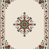 Chelsea Floral Medallion Vintage Heritage Accent(Beige)