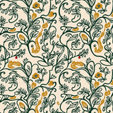 Classic Botanical with Interlocking Floral Vines (Ivory)