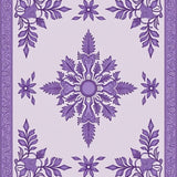 Traditional Oushak Inspired Medallion with Ornate Palmette Accents(Purple)