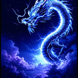 Mysterious Celestial Animal Print(Blue)