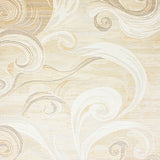 Contemporary Area with Artistic Swirls and Vintage Elegance(Beige)