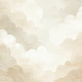 Cloudy Beige Circle Dreamy for Home Decor(Beige)
