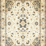 Heritage Inspired Area With Traditional Ornamental Motifs(White)