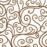 Wave Motifs with Flowing Interlocking Curves(Brown)
