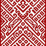 Modern Interlocking Medallion with Nordic(Red)