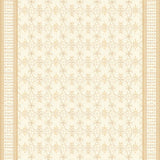 Classic Scroll Motif in Cream and Warm Beige with Refined Symmetry(Beige)